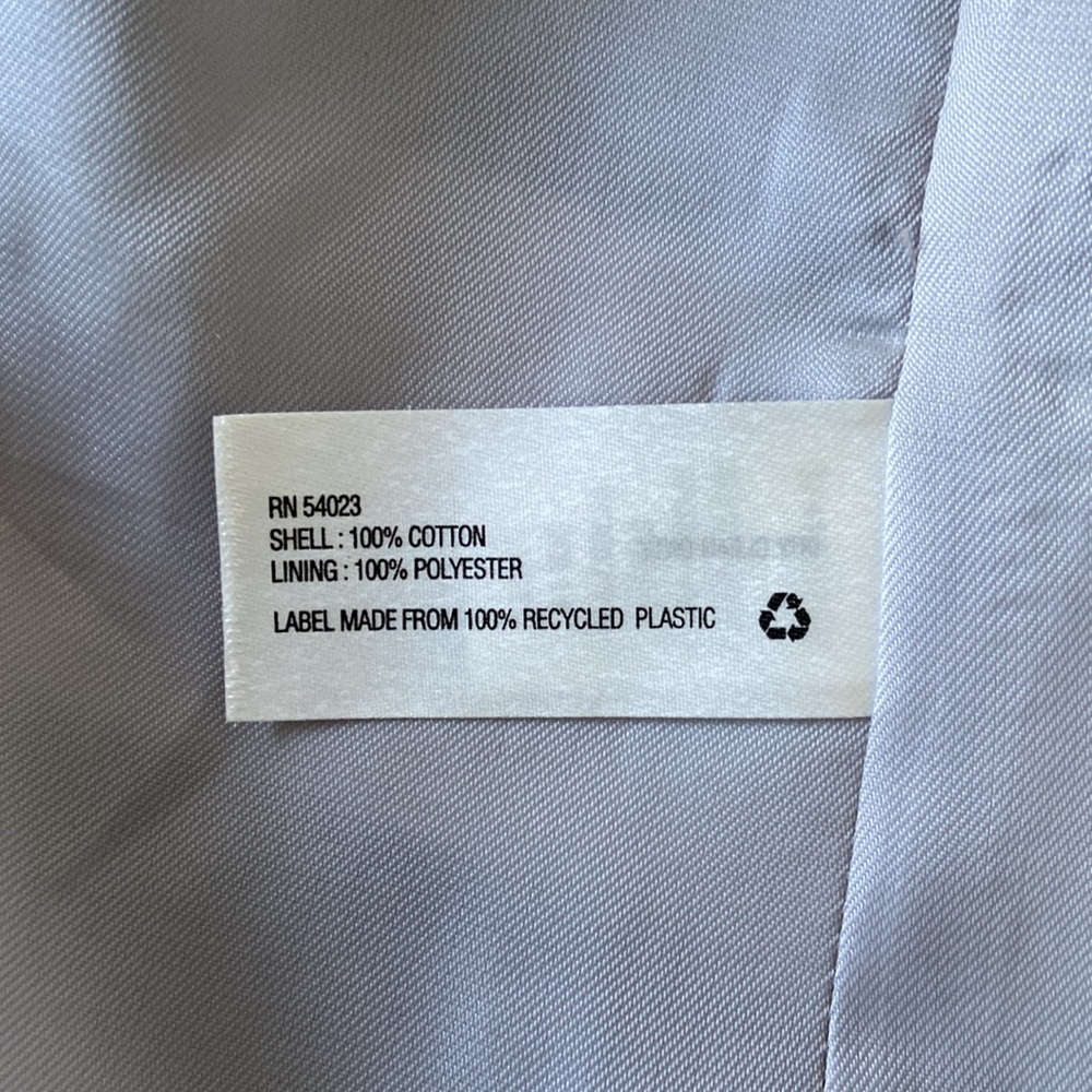 Gap navy blue cream striped slub knit jacket americana nautical fall layer 4 - Picture 12 of 16